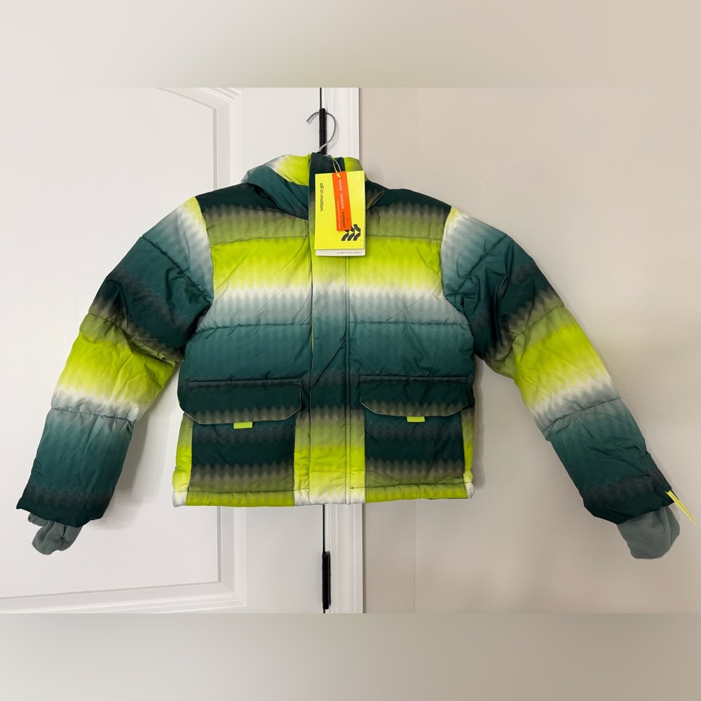 All in Motion Kids Green Gradient Puffer Jacket